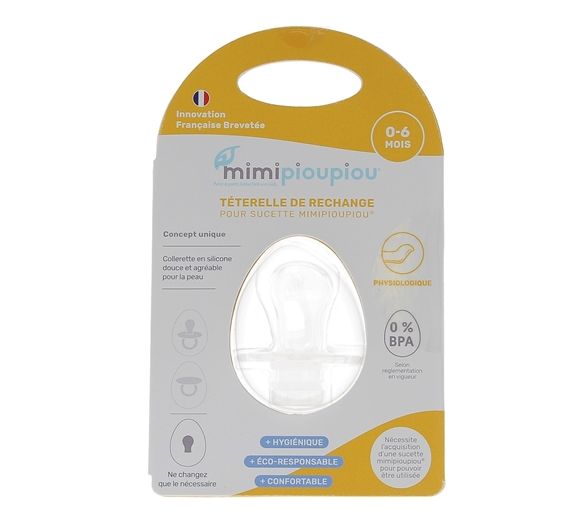 Téterelle physiologique adaptable 0-6 mois Mimipioupiou - une téterelle