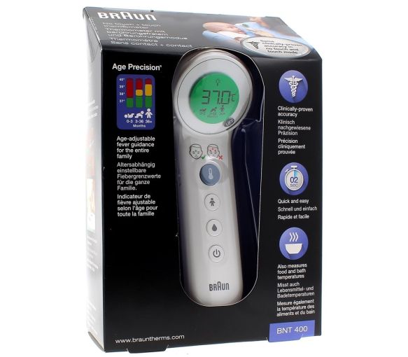 Thermomètre sans contact + contact BNT 400 Braun - 1 Thermomètre