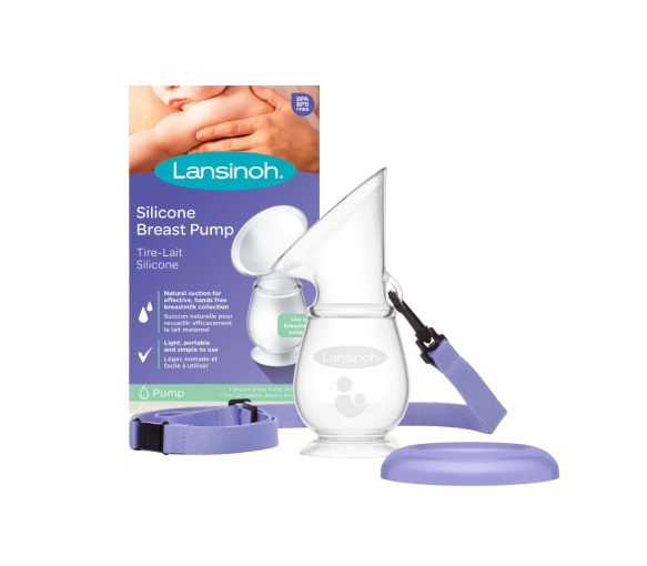 Tire-lait silicone recueil lait Lansinoh - un tire-lait