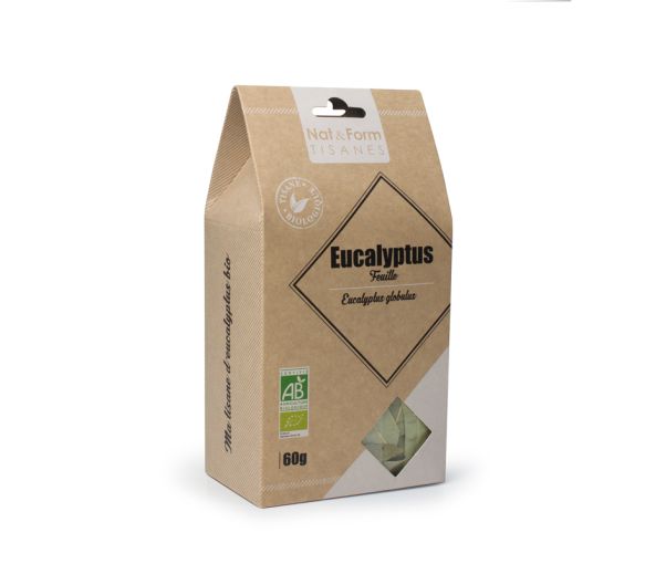 Tisane feuille eucalyptus voies respiratoires bio Nat & Form - sachet de 60 g