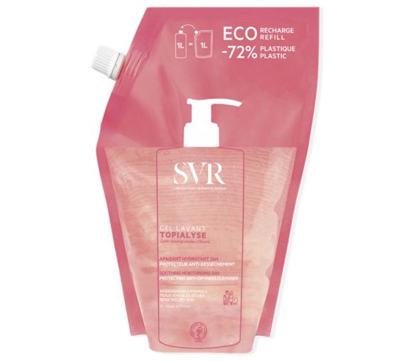 Topialyse Gel lavant SVR - éco-recharge de 1L