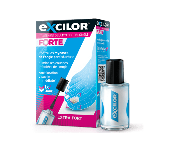 Traitement de la mycose de l'ongle Forte Excilor - tube de 30 ml