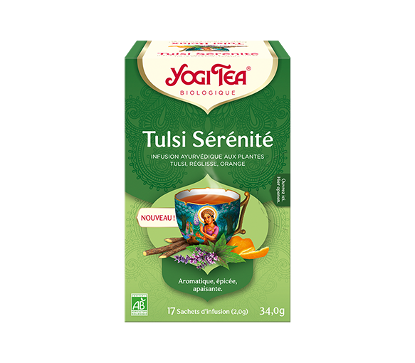 Tulsi Sérénité infusion bio Yogi Tea - boite de 17 sachets
