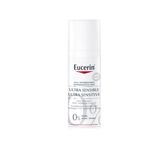 Ultra sensible soin apaisant peau normale à mixte Eucerin - flacon-pompe de 50 ml - image 1