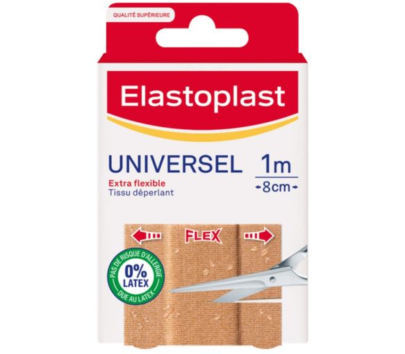 Universel Bande à découper Elastoplast - boîte d'une bande de 1m x 8cm - image 1