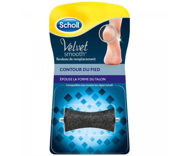 Velvet Smooth Rouleau de remplacement Contour du pied Scholl - un rouleau