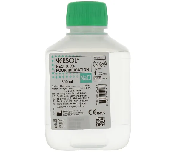 Versol NaCl 0,9% solution pour irrigation - flacon de 500ml