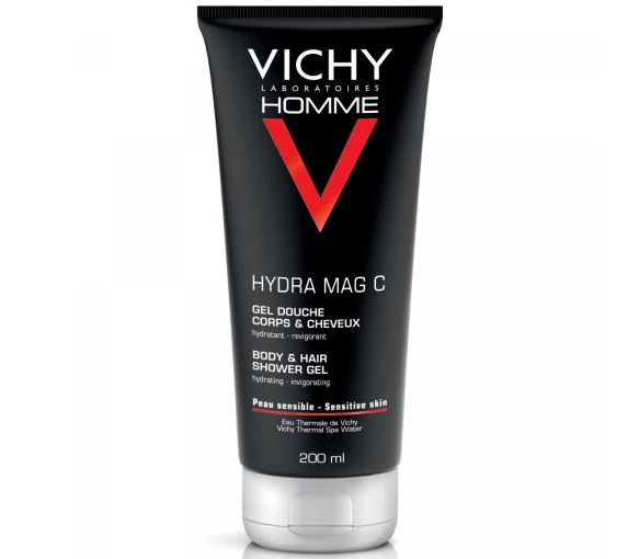 Hydra mag C gel douche corps & cheveux Vichy homme - tube de 200 ml - image 1