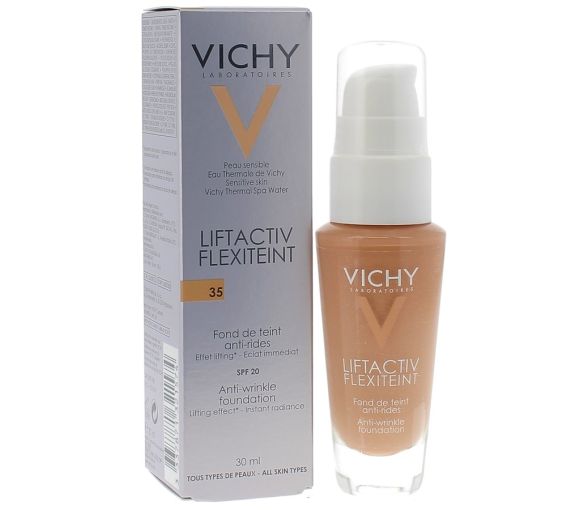 Liftactiv flexiteint Fond de teint anti-rides SPF 20 teinte 35 moyen sand Vichy - flacon de 30 ml