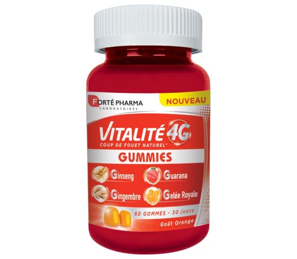 Vitalité 4G Forté Pharma - pot de 60 gummies
