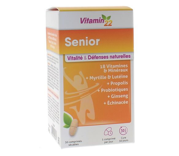 Vitamin 22 Senior Ineldea - boite de 30 comprimés sécables - image 1