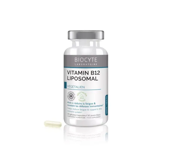 Vitamine B12 Liposomal Biocyte - pot de 30 gélules - image 1