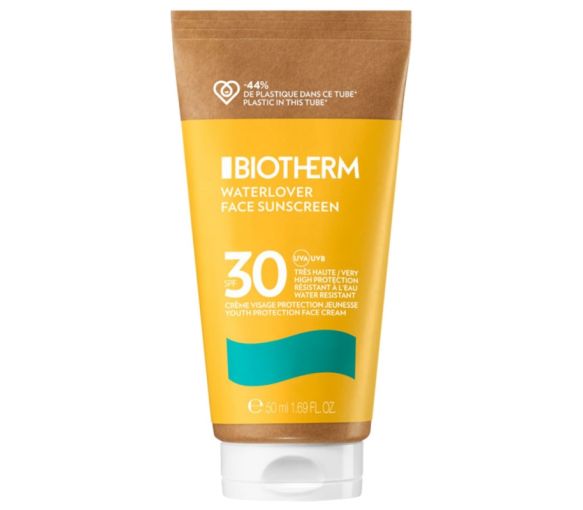 Waterlover Face Sunscreen Crème visage protection jeunesse SPF30 Biotherm - tube de 50 ml - image 1