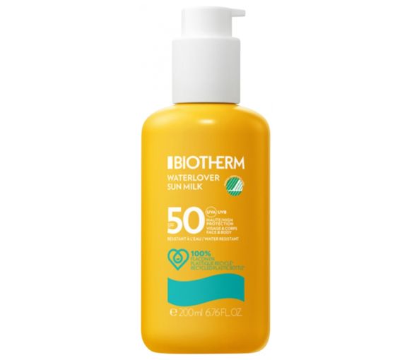 Waterlover Sun Milk SPF50 Biotherm - flacon-pompe de 200 ml - image 1