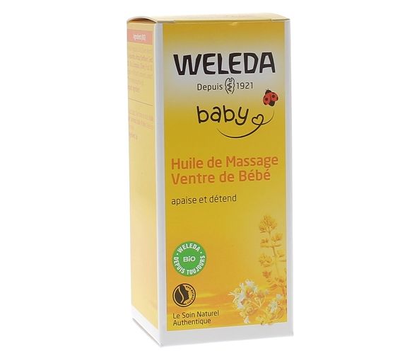 Huile de massage ventre de bébé Weleda - flacon de 50 ml - image 1