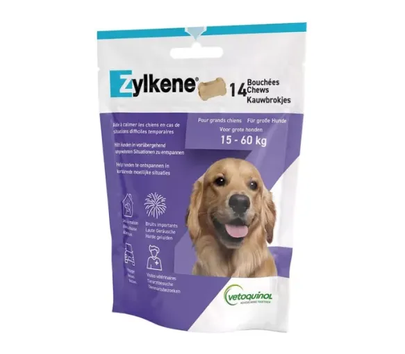 Zylkene bouchées chien de 15 à 60kg Vetoquinol - sachet de 14 bouchées