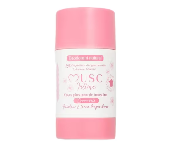 Déodorant naturel au sakura l'innocente Musc Intime - roll-on de 50g - image 1
