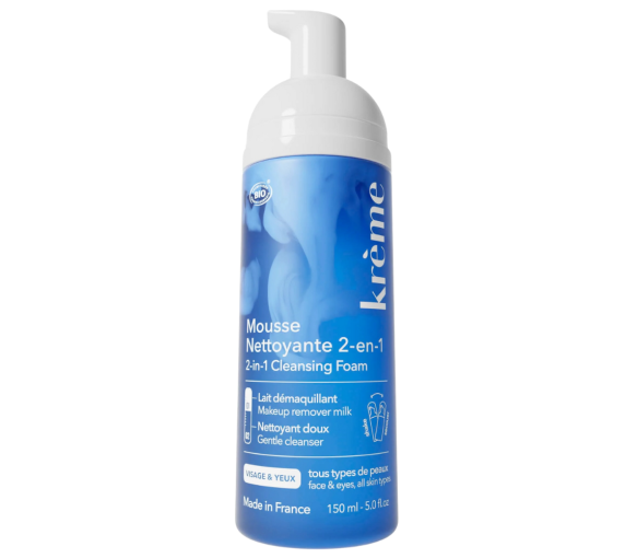 Mousse nettoyante 2-en-1 Krème - flacon-pompe de 150ml - image 1