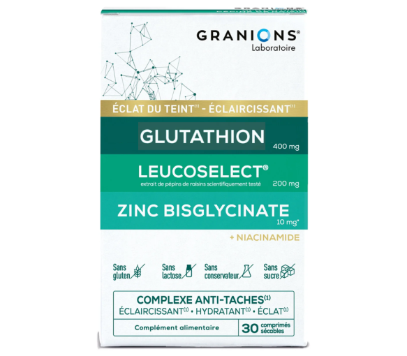 Complexe anti-taches éclat du teint Granions - boite de 30 comprimés
