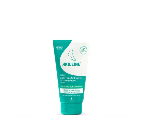 Crème anti-transpirante pieds Akileïne - tube de 75 ml - image 1