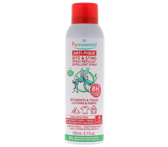 Anti-pique spray répulsif vêtements & tissus Puressentiel - spray de 150 ml - image 1