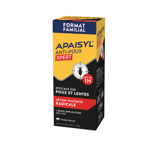 Apaisyl Xpert 100% radical lentes & poux - flacon de 200 ml avec peigne