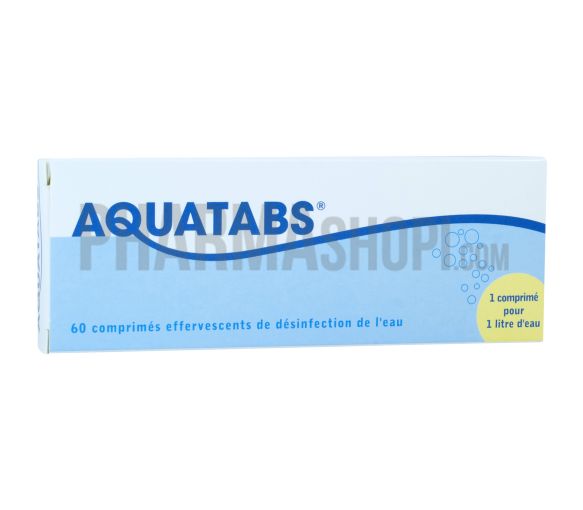 Aquatabs comprimé effervescent - boite de 60 comprimés