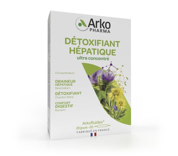 Arkofluides Détoxifiant Hépatique Arkopharma - boîte de 20 ampoules - image 1