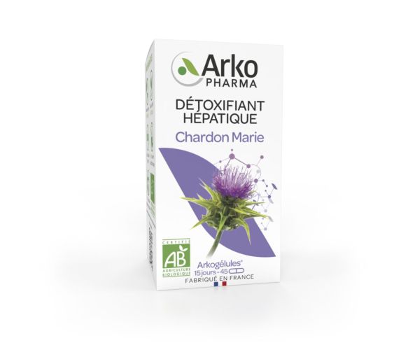 Arkogélules Chardon Marie bio Arkopharma - boite de 45 gélules - image 1