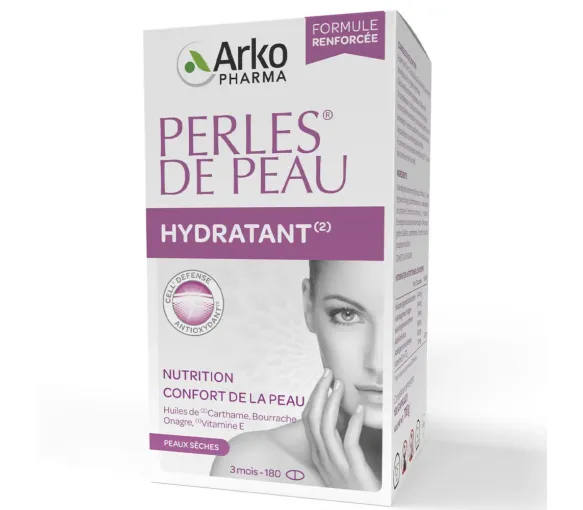Perles de peau hydratant Arkopharma - boîte de 180 gélules - image 1