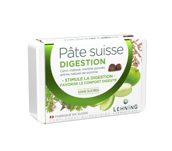 Pâte suisse digestion Lehning - boite de 40 gommes - image 1