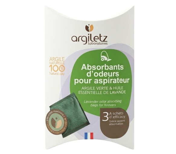 Absorbants d'odeurs pour aspirateur Argiletz - 3 absorbants d'odeurs