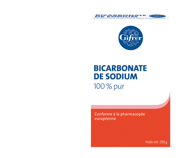 Bicarbonate de sodium Gifrer - boîte de 250 g