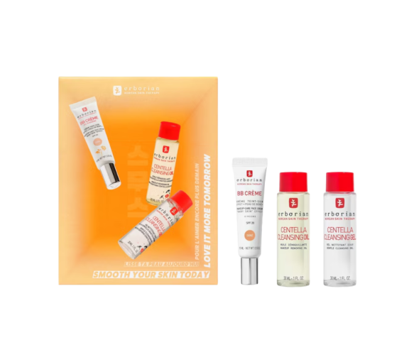 Smooth your skin today BB crème x Centella cleansing duo doré Erborian - coffret de 3 produits - image 1