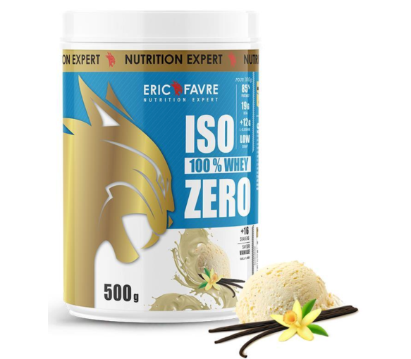 Iso zero 100% whey vanille Eric Favre - pot de 500g