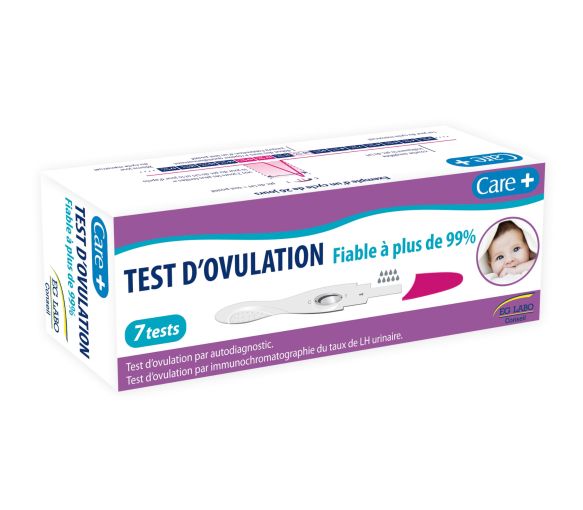 Test d'ovulation care+ EG Labo - boite de 7 tests