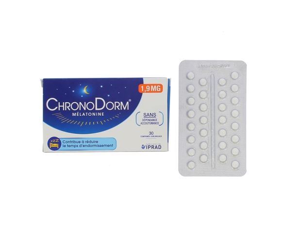 ChronoDorm Mélatonine 1.9mg Iprad - 30 comprimés