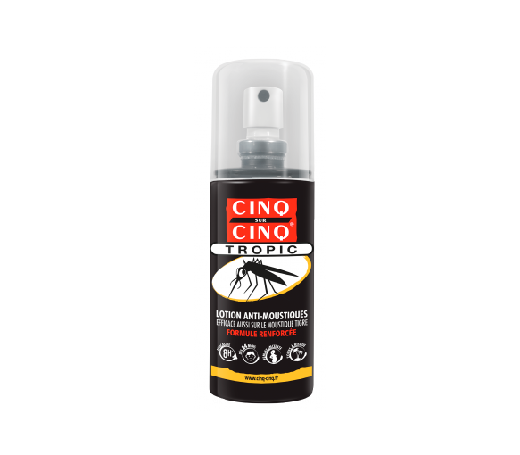 Lotion anti-moustiques tropic Cinq sur cinq - spray de 100 ml - image 1