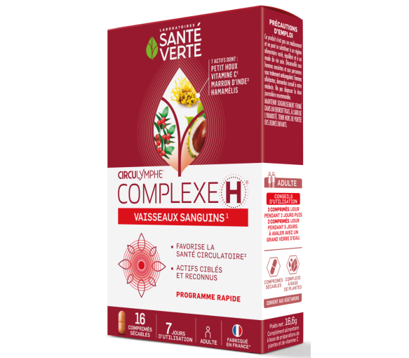 Circulymphe Complexe H Circulation Sanguine Santé Verte - boîte de 16 comprimés
