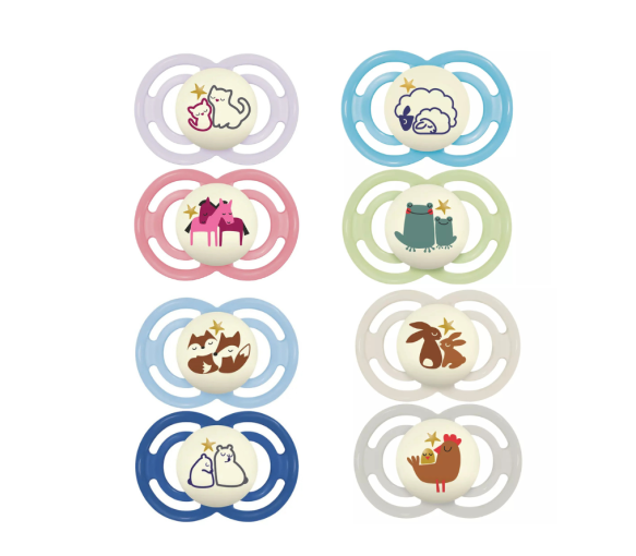 Sucette perfect nuit silicone animaux 18 mois+ MAM - 2 sucettes - image 1