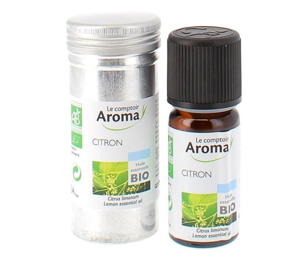 Huile essentielle de citron bio Le comptoir Aroma - flacon de 10 ml
