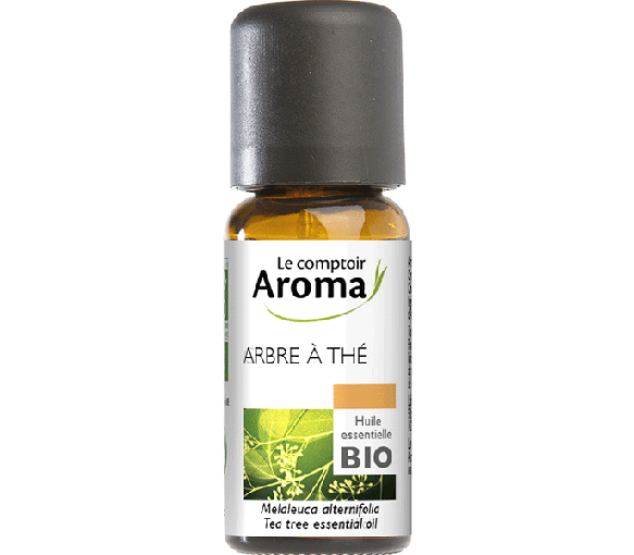 Huile essentielle d'Arbre à thé bio Le comptoir Aroma - flacon de 10 ml