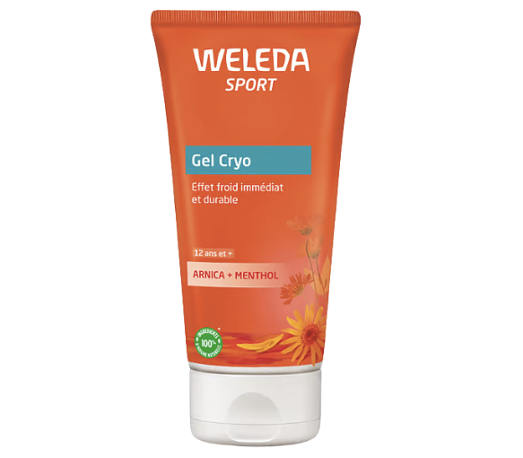 Gel cryo effet froid immédiat et durable Weleda - tube de 100ml