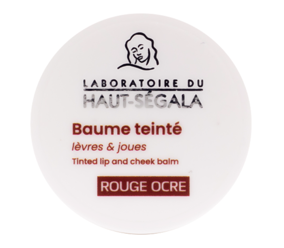 Baume teinté lèvres et joues rouge ocre Haut-ségala - pot de 9g