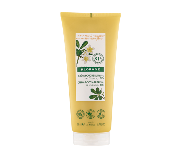 Crème douche nutritive au cupuaçu bio Fleur de Frangipanier Klorane - tube de 200 ml - image 1
