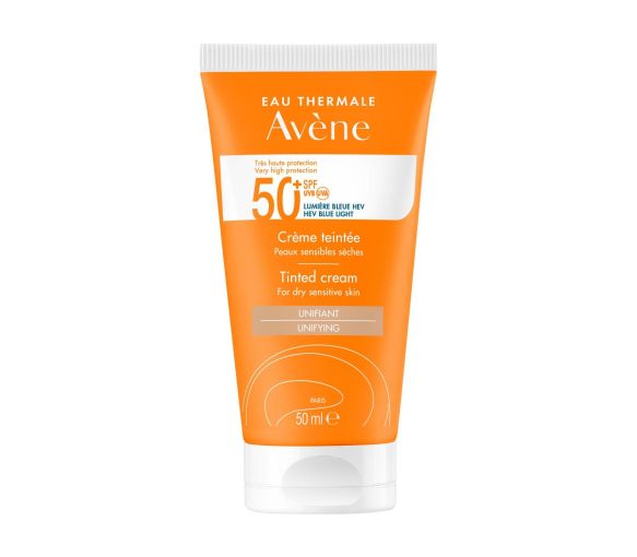 Crème solaire teintée SPF 50+ Avène - tube de 50 ml - image 1