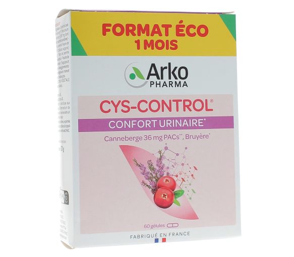 Cys control confort urinaire Arkopharma - boite de 60 gélules