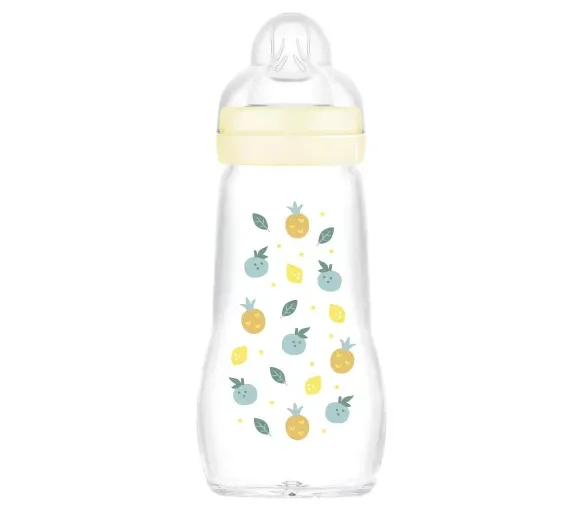Biberon en verre débit 2 à partir 2mois et+ MAM - un biberon de 260 ml