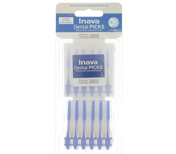 Dental Picks Inava - Boite de 36 bâtonnets interdentaires