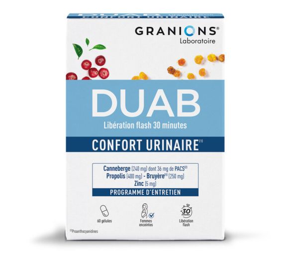 Duab confort urinaire Granions - boite de 60 gélules - image 1